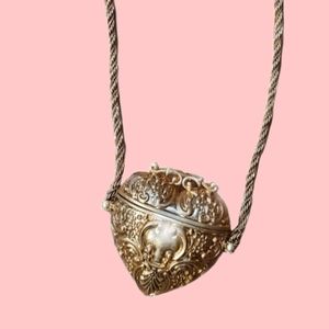 ZARA Gold Heart Mini Bag